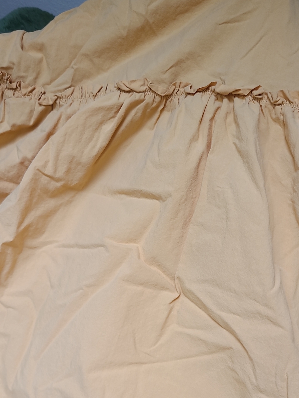 Madewell Flutter-Sleeve Square-Neck Mini Dress Autumn Wheat XXL marigold Summer - Picture 8 of 9
